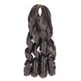 thumbnail image 2 of Wig Large Curl Wig Big Wave Braid Wig Hair Receiving Bundle Double Extensions, wig for Women, 2 of 2