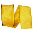 thumbnail image 1 of Reliant Ribbon 92975W-079-40H 20.5 in. 20 Yards Dupioni Supreme Wired Edge Ribbon, Yellow, 1 of 3
