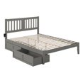 thumbnail image 2 of AFI Tahoe Queen Solid Wood Storage Bed with USB Turbo Charger in Gray, 2 of 9