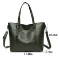 thumbnail image 3 of Women Tote Bag Solid Color Large Capacity Casual Tote Handbag Crossbody Purse, 3 of 6