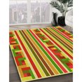 thumbnail image 3 of Ahgly Company Tapis d'Intérieur Ronds Transitionnels Lavables à la Machine, Brun Acajou, 5 Pieds Rond, 3 of 7