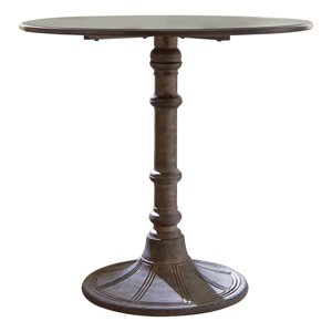 Coaster Oswego Traditional Round Wood Dining Table in Bronze