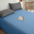 thumbnail image 4 of RKSTN Draps de Lit Couleur Unie Faciles Conviviaux Draps Lavables, 4 of 5