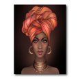 thumbnail image 2 of Designart African American Woman with Turban V Canvas Wall Art, 2 of 4