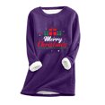 thumbnail image 1 of Birdeem T-Shirt à Manches Régulières pour Femmes, Mode de Noël, Imprimé, Hiver, Ample, Vacances, Décontracté, Manches, Col Rond, 1 of 1