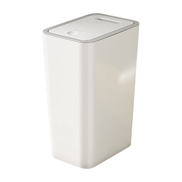 Bathroom Trash Can Trash Can for Bathroom Trash Can with Lid Garbage Can with Press Lid Plastic Wastebasket with Popup Lid for Toilet Office Bedroom Trashcan Trash Can with Lid