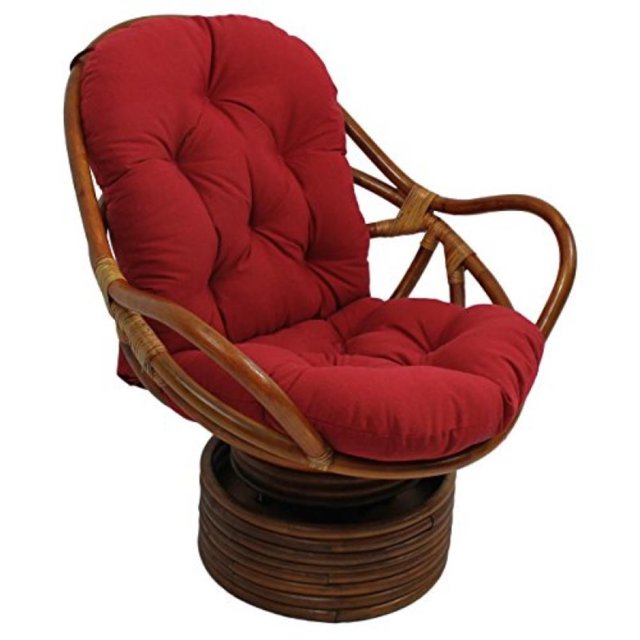 Coussin Pivotant à Bascule en Sergé Uni de 48 Po sur 24 Po - Rouge Rubis
