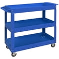 thumbnail image 1 of DURHAND 3 Tier Rolling Tool Cart, 330 LBS Capacity Utility Cart, Blue, 1 of 10
