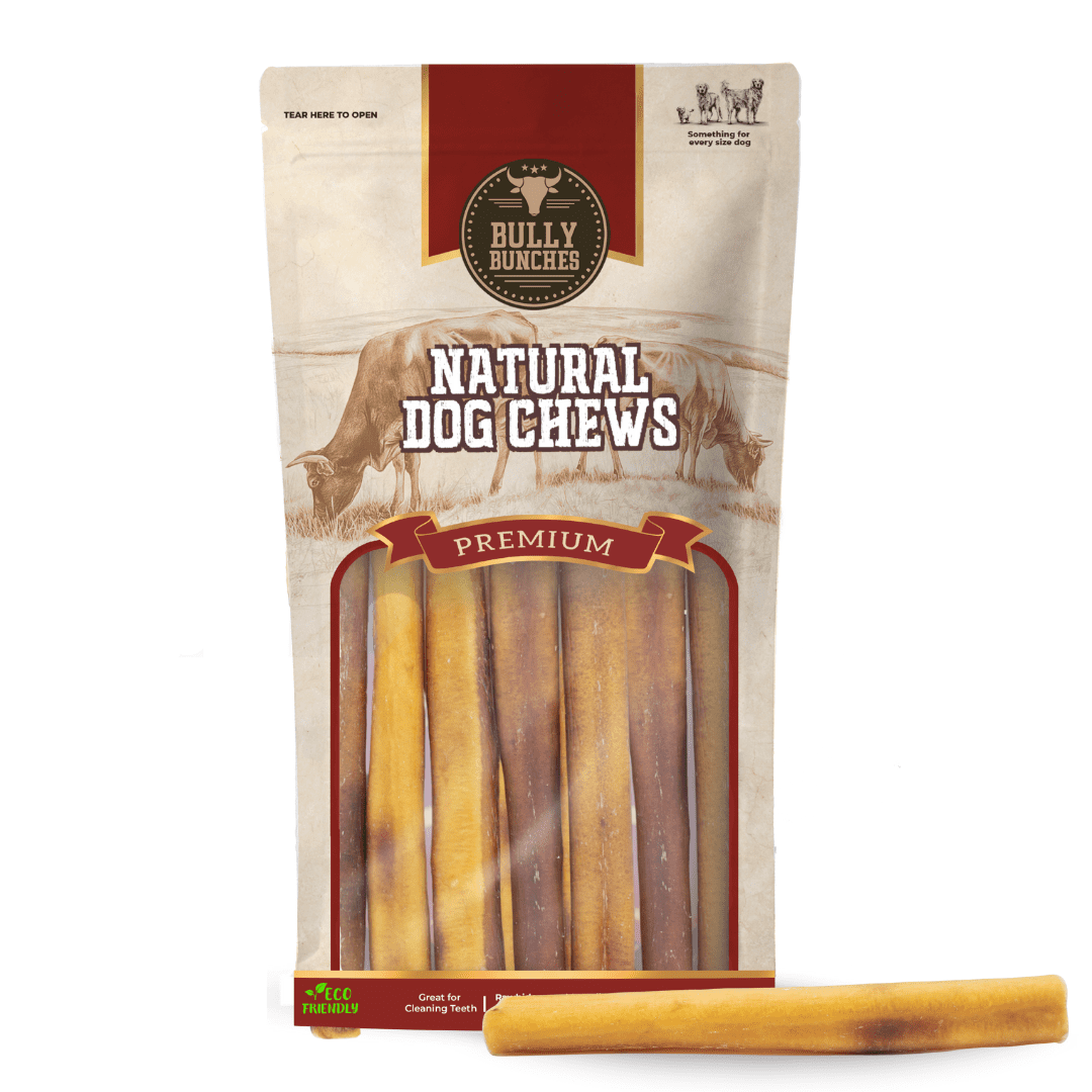 Bully Bunches 6" Thick Bully Sticks Odour Free All Natural Dog Chews 20 Pack