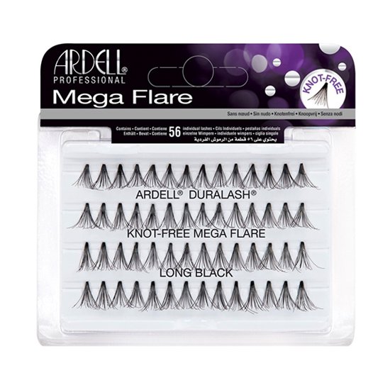 ARDELL Duralash Knot-Free Mega Flare Individual Black Lashes - Long