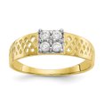 thumbnail image 1 of 10K Yellow Gold CZ Cubic Zirconia Baby Ring, 1 of 2