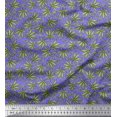 thumbnail image 1 of Soimoi Poly Georgette Fabric Chestnut Leaves Print Fabric by The Yard 52 Inch Wide, 1 of 3