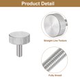 thumbnail image 4 of Unique Bargains Vis Moletées pour Pouce M5x12 mm, Lot de 5 Boulons Plats à Tête Moletée en Acier Inoxydable 304, 4 of 5