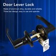 thumbnail image 3 of Door Handle Lock, Aluminum Alloy Door Lever Lock with 3 Keys for Room, 3 of 8