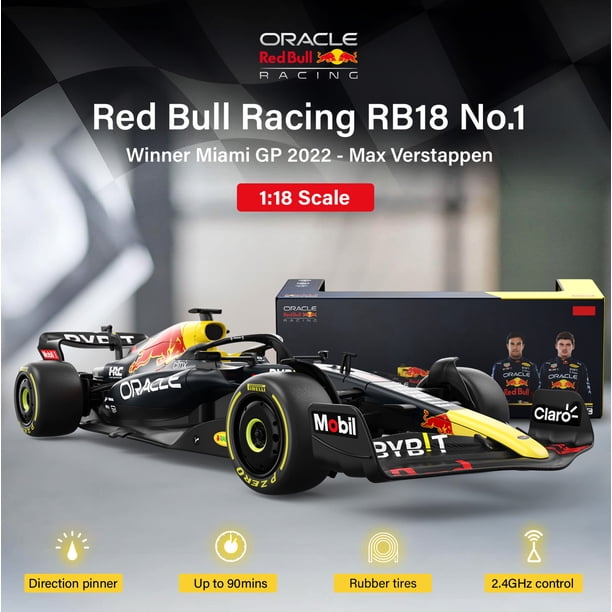 VOLTZ TOYS Licensed Red Bull RB18 F1 RC Car 1:18 Scale Remote