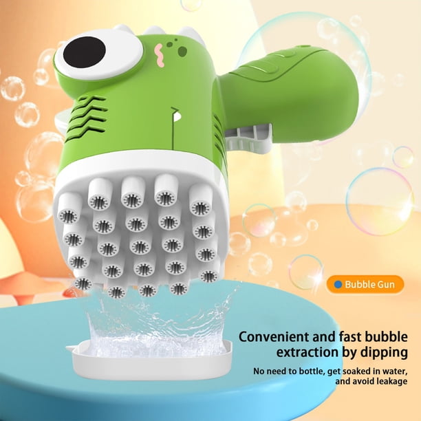 Machine à Bulles Automatique à 12 Trous avec Lumières Colorées et Son pour Fêtes de Jardin et Déco - Souffleur de Bulles Électrique en ABS Sécuritaire, Portable pour le Plaisir et le