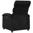 thumbnail image 4 of vidaXL Fauteuil Inclinable de Massage en Similicuir Noir, 4 of 5