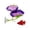 Purple 1Pack, variant on Aquarium Leaves Decoration For Creating Natural Habitat Spawning Breeding Environment Suitable Small Large Tanks, 7.5 cm, Purple 2Packs
