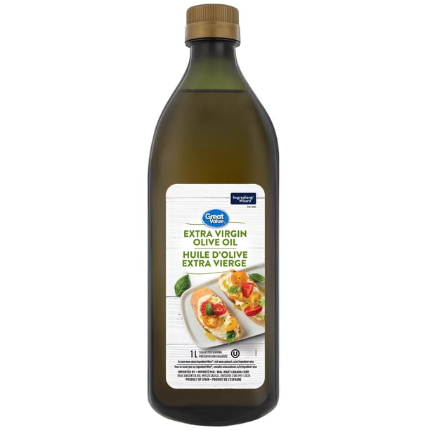 Olive oil extra virgin 1L 12個 Great Value Extra Virgin Olive Oil 1L - Walmart.ca