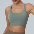 thumbnail image 3 of Plebaso Womens Sports Bras Padded Seamless Yoga Bras Stretch Full Coverage Everyday Workout Running Bras, 3 of 5