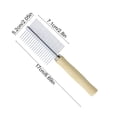 thumbnail image 3 of Wooden Stainless Steel Range Comb Pet Comb Wooden Handle One Range Comb Double RangeComb High Low Tooth Comb Cats Comb Glossy Hair Comb, 3 of 6