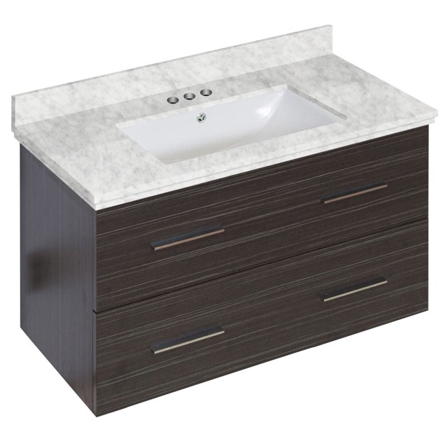 American Imaginations 36-in. W Vanity Set Dawn Grey AI-18635