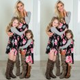 thumbnail image 3 of Wangsaura Mother and Daughter Matching Long sleeve Floral Dress, 3 of 4