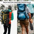 thumbnail image 3 of Poignée de Bouteille d'Eau pour Hydro Flask et Autres Bouteilles à Grand Goulot, Porte-Bouteille à Sangle en Paracorde pour Bouteille de 12 Oz à 64 Oz, Accessoires de Bouteille pour la Randonnée - Assemblée avec Anneau de Sécurité et Mousqueton, 3 of 8