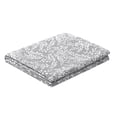 thumbnail image 4 of Mainstays Botanical Floral Stitched Quilt, King, Light Grey, Reversible Lightweight Bedding, 4 of 4