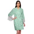 thumbnail image 1 of Moomaya Printed Cotton Robes For Women Plus Size Kimono Robe Short Nightwear, 1 of 6