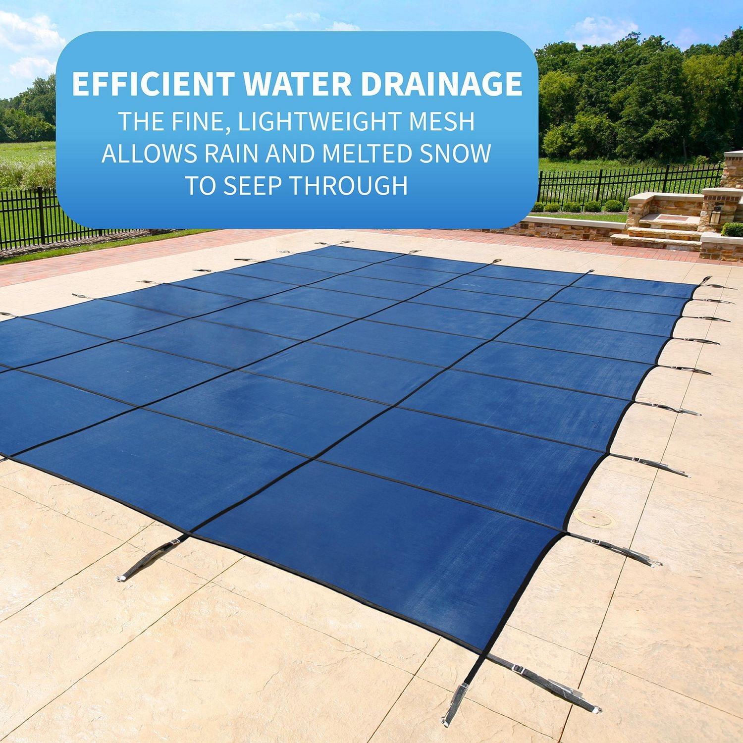 Blue Wave 15-ft x 30-ft Rectangular In Ground Pool Safety Cover