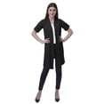thumbnail image 2 of Moomaya Womens Half Sleeve Shrug Open Front Long Cardigan Lightweight Summer Fit, 2 of 7