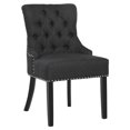 thumbnail image 1 of Chaise de salle à manger boutonnée HOMMEM, chaise rembourrée d'accent (Lot de 1), 1 of 10