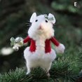 thumbnail image 1 of 1PC Christmas Halloween Mouse With A Pumpkin Handmade DIY Wool Felt Mouse, 1 of 4