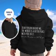 thumbnail image 2 of PMVFHDE Liquidation Automne Sweat à Col Rond Sweat à Capuche pour Filles Manches Longues Sweat à Capuche Graphique Pulls Mignons pour Enfants Vêtements pour Filles Noir,120, 2 of 5