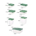 thumbnail image 3 of Dvkptbk 17 Piece Set Airtight Cereal Storage Container with Lids, Clear Airtight Kitchen Storage Container for Grain, Sugar, Flour, Rice, Nut, Snacks Container Storage & Organization, 3 of 8