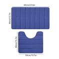 thumbnail image 3 of Xihbxyly Bathroom Rugs Sets 2 Piece, Bathroom Rug Set, Bathroom Rug Sets, Memory Foam Bath Mat, Bathroom Mat Quick Dry, Rugs for Bathroom Floor, Non-slip, Thick, Small Bathroom Rug, Dark, 3 of 7