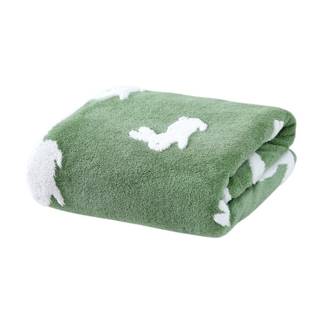 yulier Easter Bunny Bath Towel, Cute Rabbit Pattern Shower Towel, Super Soft Highly Absorbent Quick Dry Towels for Bathroom Hotel Beach Pool, Easter Gifts, 27"x55", Green