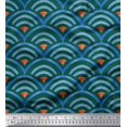 thumbnail image 1 of Soimoi Tissu Poly Georgette Écailles Géométriques Tissu Imprimé 1 Yard 42 Pouces de Large, 1 of 3