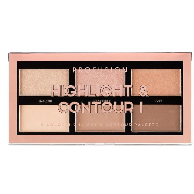 Profusion Cosmetics | Palette contour et highlighter 6 teintes