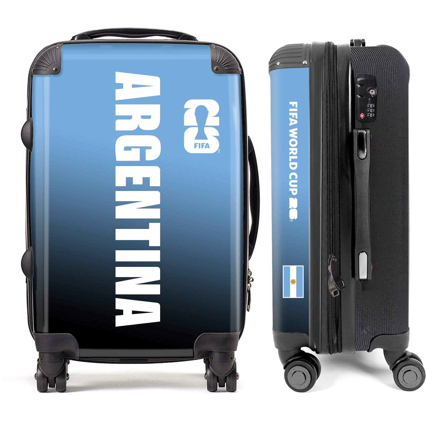 Argentina3 FIFA World Cup 2026™ Carry On 20” Spinner Suitcase with TSA Lock