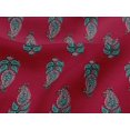 thumbnail image 4 of oneOone Viscose Jersey Fabric Leaves & Paisley Block Printed Craft Fabric BTY 60 Inch Wide, 4 of 5