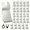 25 Pcs, variant on Diamond Oscillating Tool Blades for Grout Removal and Mortar Cleaning, 1.42 inch Flush Cut, Compatible with Dewalt Makita Ryobi Bosch, 4 Pack