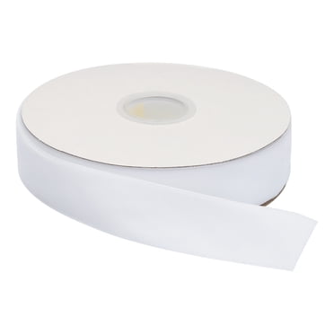 Unique Bargains Velvet Ribbon 3/4 Inch x 15 Yard Single Face Spool Silky DIY Crafts Gift Wrapping Bow Decoration White