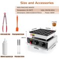 thumbnail image 2 of GDDGHS Mini Pancake Maker Machine, 25PCS Mini Dutch Pancake Baker Maker Commercial, Stainless Steel, Temp & Time Control, 110V 950W Commercial Pancak, 2 of 7