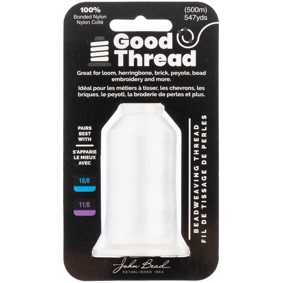 John Bead Good Thread 500M Spool-White