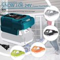 thumbnail image 3 of Fast Charger Replacement for S.Now J.oe & Sun Joe 24V Battery Charger Compatible with S.Now J.oe & Sun Joe 24BAT-LTX 24VBAT-LTW 24VBAT Series Power Tools Battery(Only 24V Batteries), 3 of 7