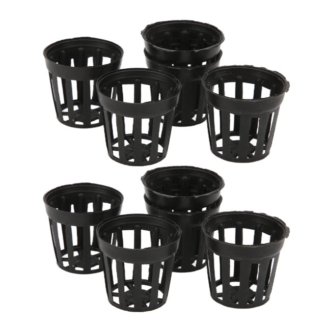 Filter Plant Net Pot, Helpful And Decorated Plastic Aquatic Net Cup Drought Resistance Durable And Sturdy For Fish And Soil S,L