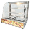thumbnail image 4 of PreAsion Présentoir de Comptoir Commercial à 3 Niveaux pour Réchauffer les Aliments, Réchauffeur de Pizza avec Éclairage LED, Température Réglable 110V, 4 of 11
