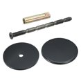 thumbnail image 4 of Unique Bargains Door Hole Cover Plate, 2 3/16' Deadbolt Cover Plate, Matte Black, 4 of 6